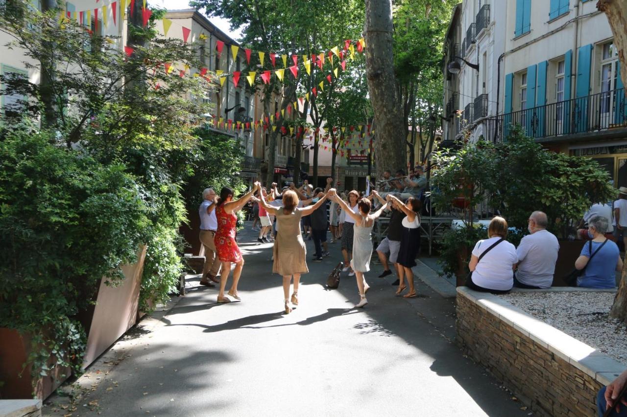 Ferienwohnung La Cigogne Céret Exterior foto